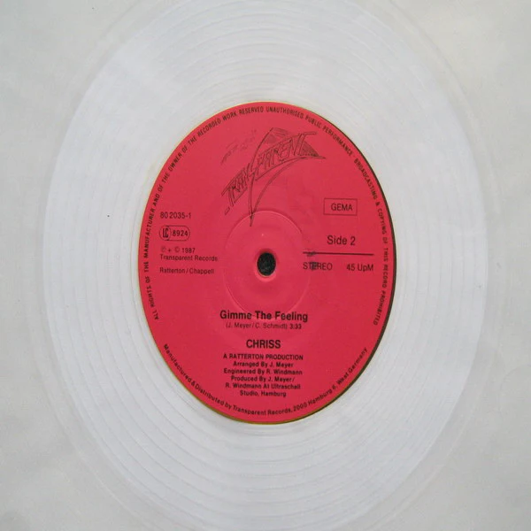 Chriss – With A Boy Like You (VG+/VG) – 12", DE 1987 - Image 6