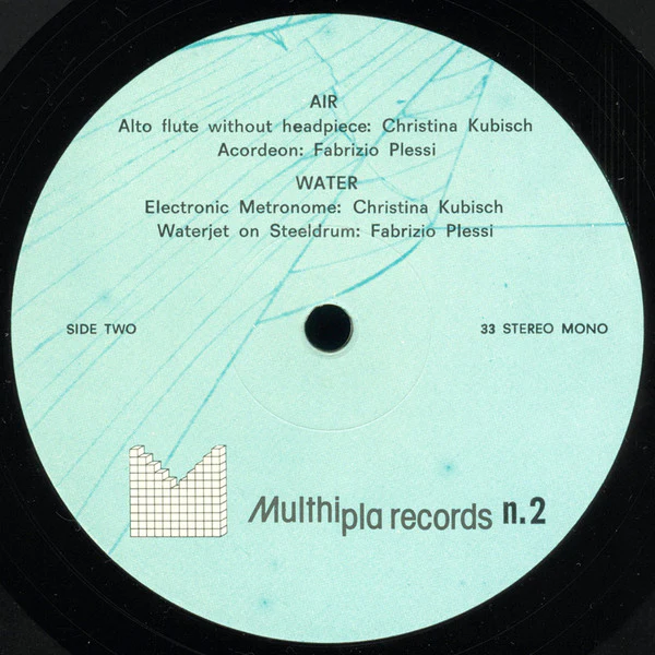 Christina Kubisch, Fabrizio Plessi – Two And Two (E/VG+) – LP, IT 1977 - Image 3