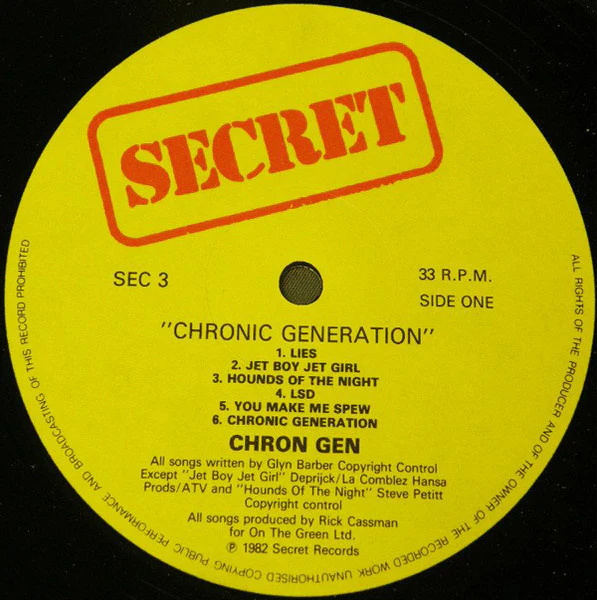 Chron Gen – Chronic Generation (VG/VG+) – LP, UK 1982 - Image 3