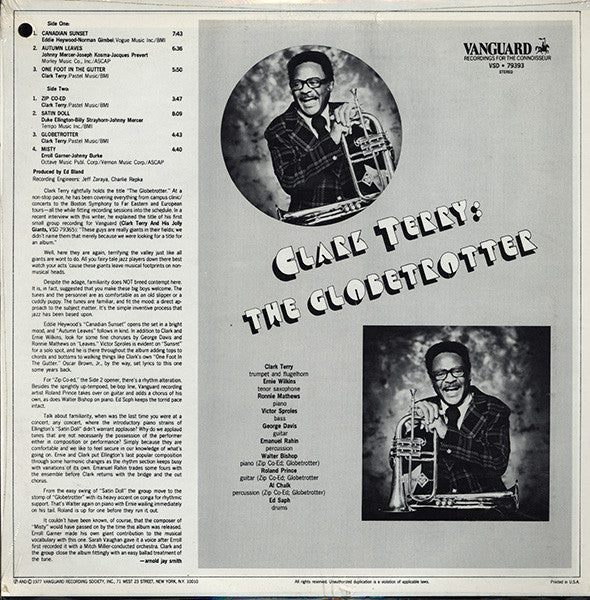 Clark Terry – The Globetrotter (VG+/VG) – LP, US 1977 - Image 3