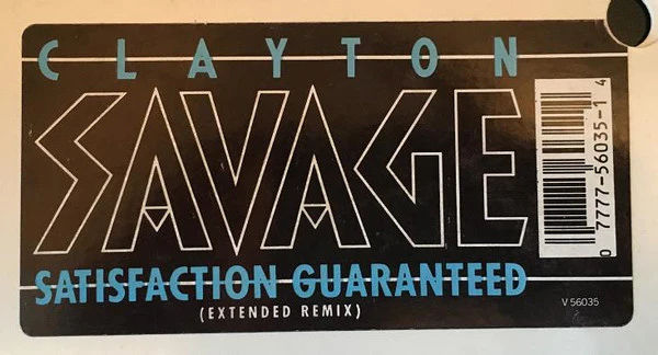 Clayton Savage – Satisfaction Guaranteed (E/Generic) – 12", US 1986 - Image 3