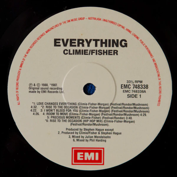 Climie Fisher – Everything (VG+/VG+) – LP, AU 1988 - Image 5