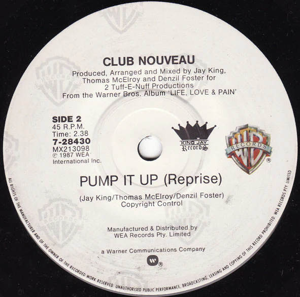 Club Nouveau – Lean On Me (E/Generic) – 7", AU 1987 - Image 2