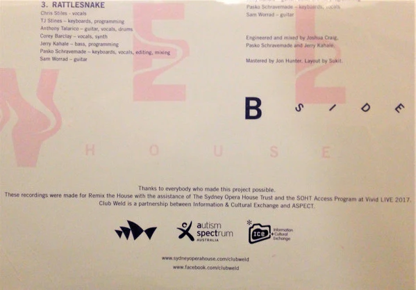 Club Weld – Remix The House (VG+/VG+) – 12", AU 2017 - Image 5