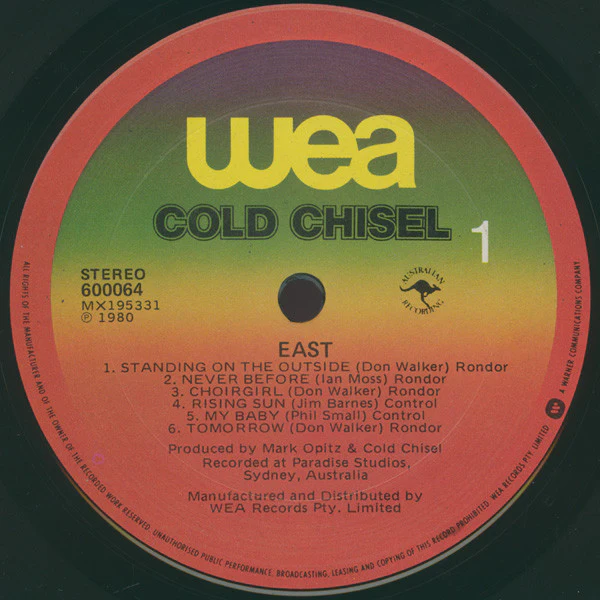 Cold Chisel – East (VG+/VG+) – LP, AU 1980 - Image 5
