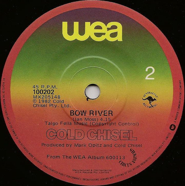 Cold Chisel – Forever Now (VG+/Generic) – 7", AU 1982 - Image 2