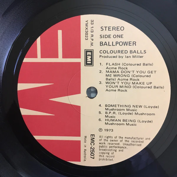 Coloured Balls – Ball Power (G+/VG) – LP, AU 1973 - Image 5
