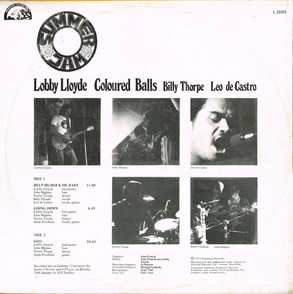 Coloured Balls – Summer Jam (VG/VG) – LP, AU 1973 - Image 3