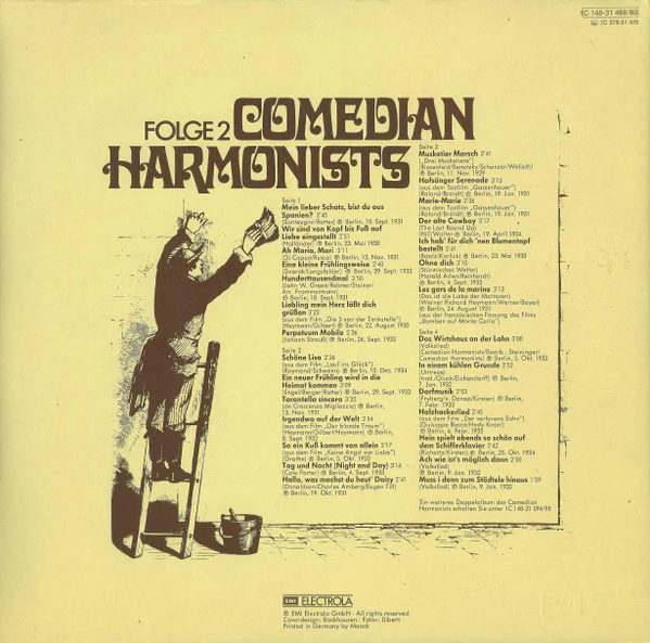 Comedian Harmonists – Comedian Harmonists Folge 2 (E/VG+) – 2xLP, EU - Image 2
