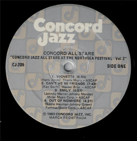 Concord Jazz All Stars – Concord Jazz All Stars At The Northsea Jazz Festival - Volume 2 (NM/NM) – LP, US 1983 - Image 4