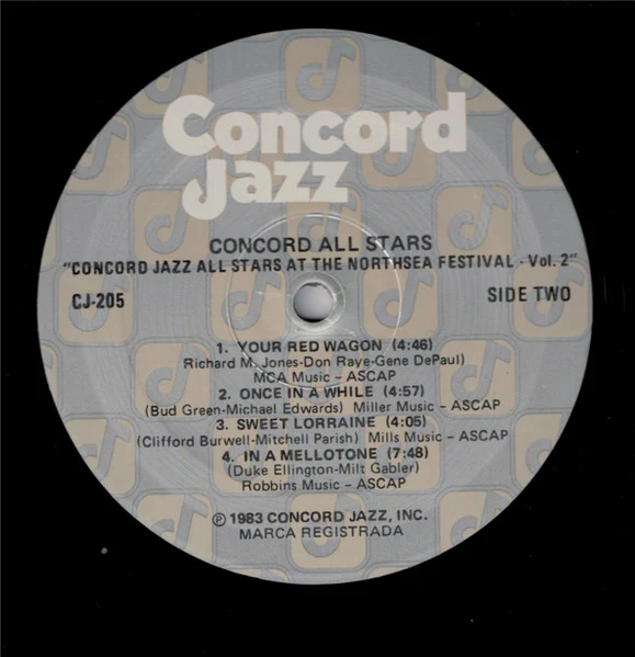 Concord Jazz All Stars – Concord Jazz All Stars At The Northsea Jazz Festival - Volume 2 (NM/NM) – LP, US 1983 - Image 5