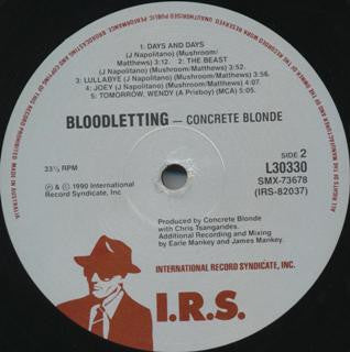 Concrete Blonde – Bloodletting (G+/VG) – LP, AU 1990 - Image 4