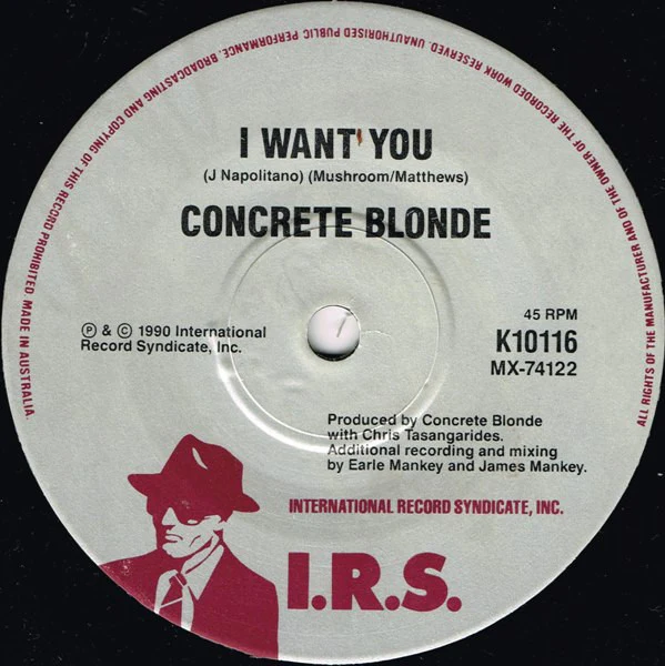 Concrete Blonde – Joey (VG+/VG+) – 7", AU 1990 - Image 4