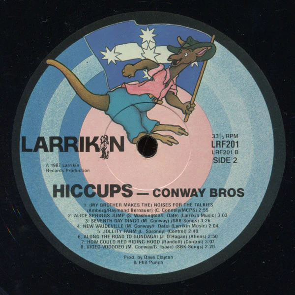 Conway Brothers Hiccups Orchestra – Hiccups (VG+/VG+) – LP, AU 1987 - Image 4