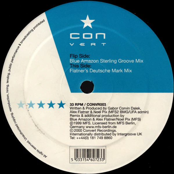 Corvin Dalek – Poundz & Penz (Blue Amazon & Alex Flatner Mixes) (VG/Generic) – 12", UK 2000 - Image 2