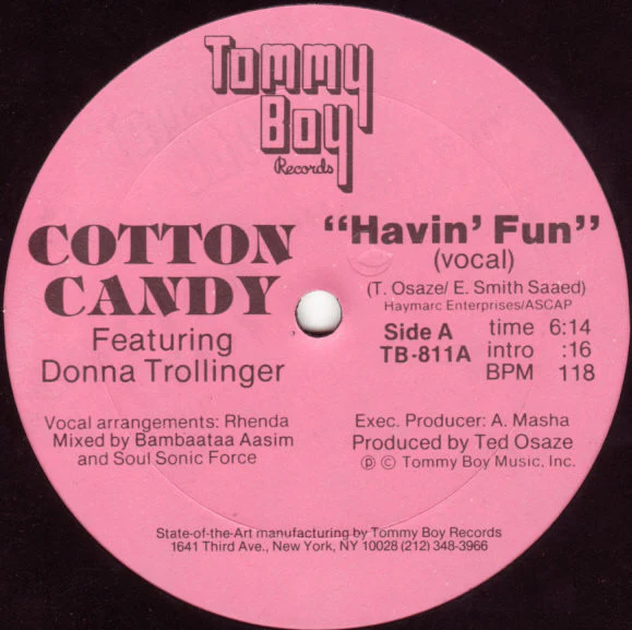 Cotton Candy, Donna Trollinger – Havin' Fun (VG+/Generic) – 12", US 1981