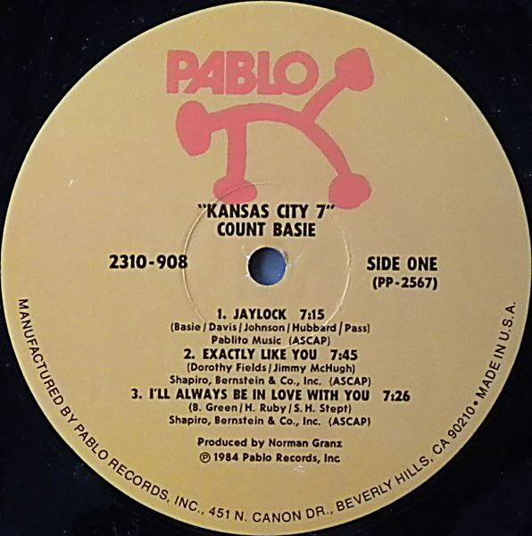 Count Basie – Kansas City 7 (VG/VG) – LP, US 1984 - Image 3