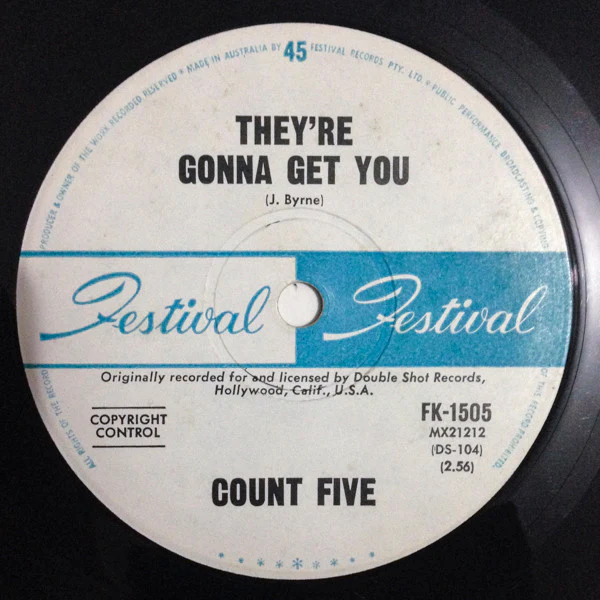 Count Five – Psychotic Reaction (VG/Generic) – 7", AU 1966 - Image 2
