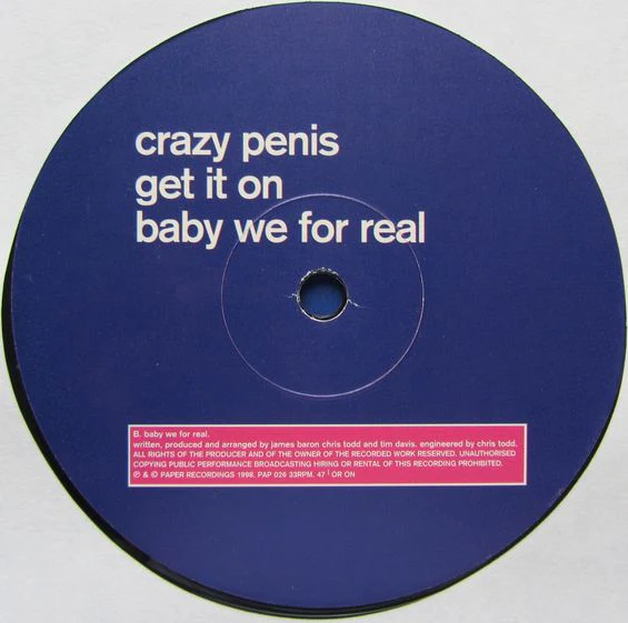 Crazy Penis – Get It On (VG/VG) – 12", UK 1998 - Image 4