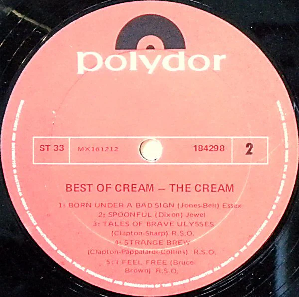 Cream – Best Of Cream (VG+/VG+) – LP, AU 1969 - Image 4