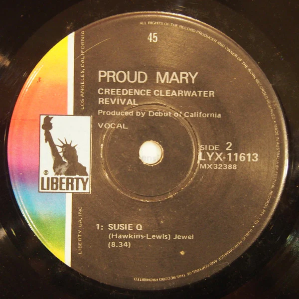 Creedence Clearwater Revival – Proud Mary (VG/VG+) – 7", AU 1970 - Image 3