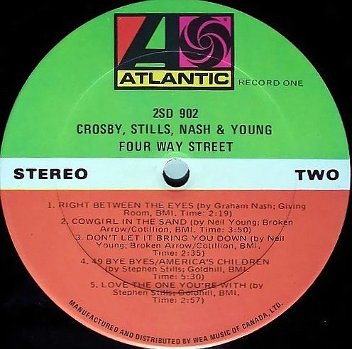 Crosby, Stills, Nash & Young – 4 Way Street (VG/VG) – 2xLP, CA 1972 - Image 5