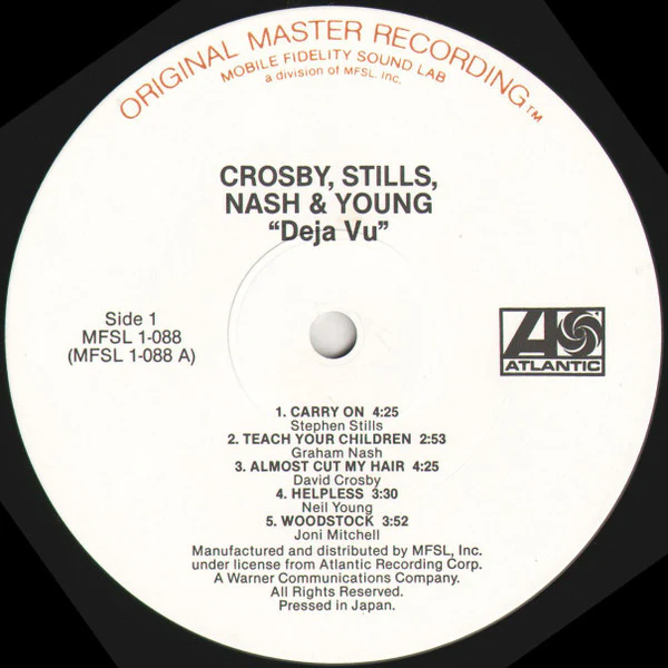 Crosby, Stills, Nash & Young – Déjà Vu (VG+/VG) – LP, US 1983 - Image 4