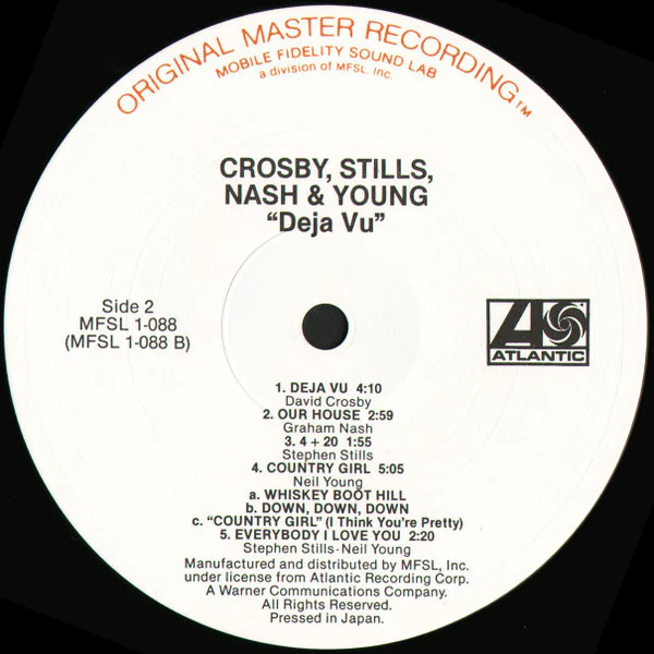 Crosby, Stills, Nash & Young – Déjà Vu (VG+/VG) – LP, US 1983 - Image 5
