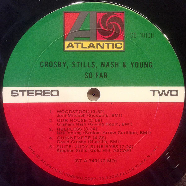 Crosby, Stills, Nash & Young – So Far (VG/VG) – LP, US 1974 - Image 4