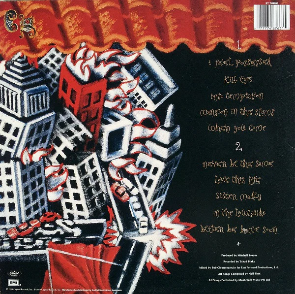 Crowded House – Temple Of Low Men (VG/VG) – LP, AU 1988 - Image 2