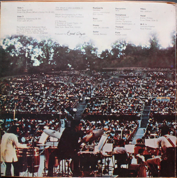 CTI All-Stars – CTI Summer Jazz At The Hollywood Bowl Live One (VG+/VG) – LP, PH - Image 2