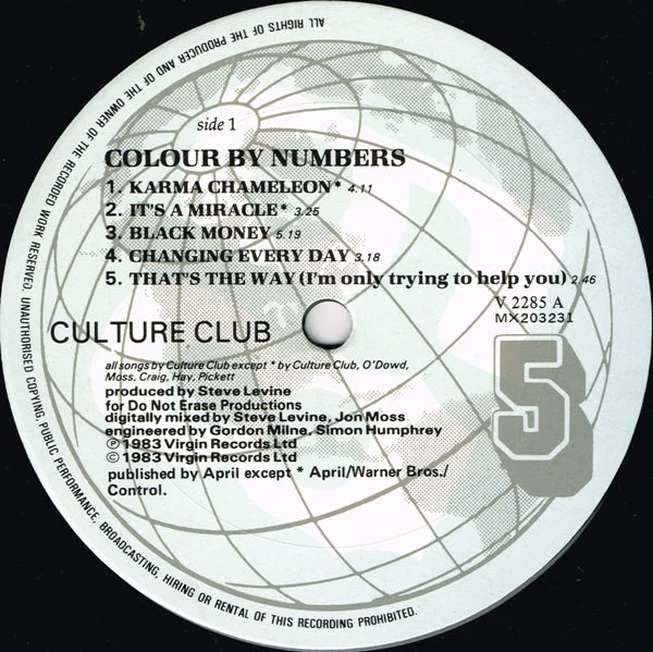 Culture Club – Colour By Numbers (VG+/VG+) – LP, AU 1983 - Image 3