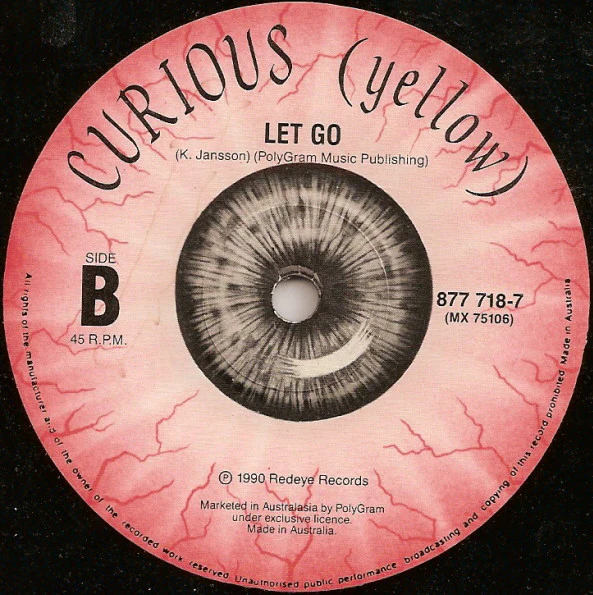 Curious (Yellow) – Taken By Surprise (VG+/Generic) – 7", Australasia 1990 - Image 4