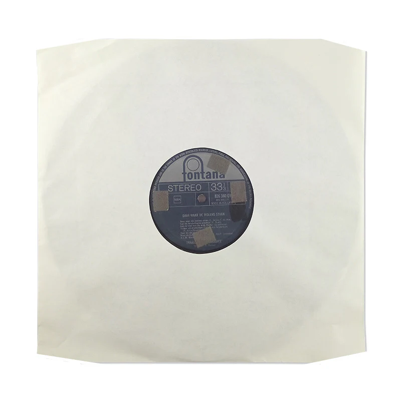 Cut Corner White Paper & Poly-Lined 12" Record Inner Sleeves - 90gsm - Image 2