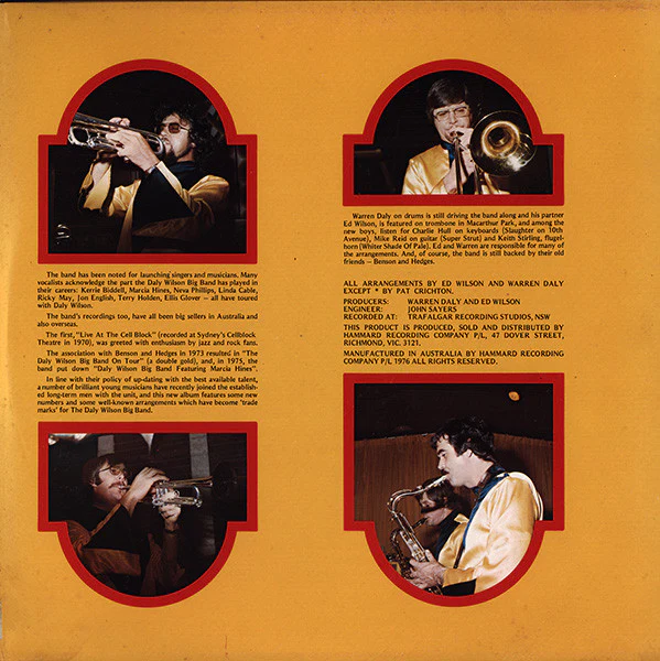 Daly-Wilson Big Band – In Australia '77 (E/VG+) – LP, AU 1976 - Image 3