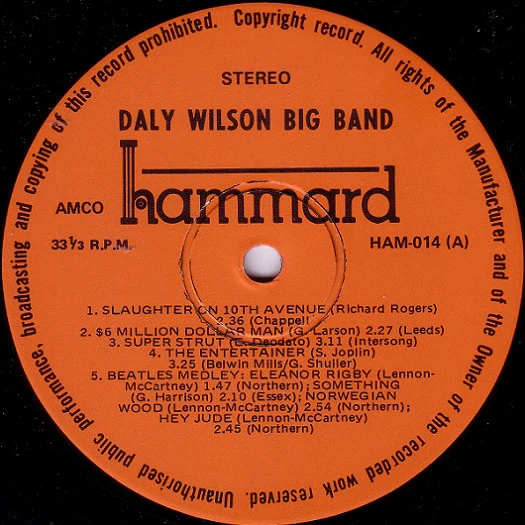 Daly-Wilson Big Band – In Australia '77 (E/VG+) – LP, AU 1976 - Image 5