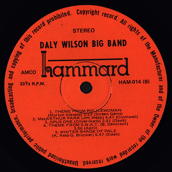 Daly-Wilson Big Band – In Australia '77 (E/VG+) – LP, AU 1976 - Image 6