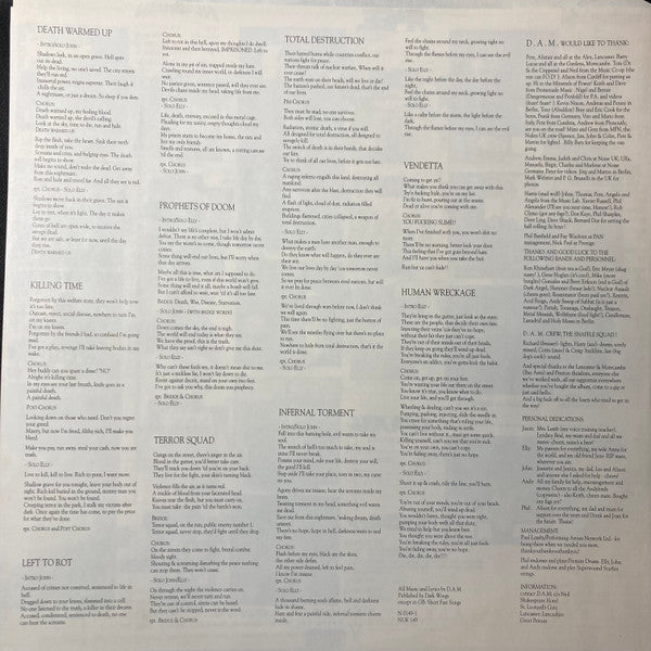 D.A.M. – Human Wreckage (VG+/VG+) – LP, DE 1989 - Image 5