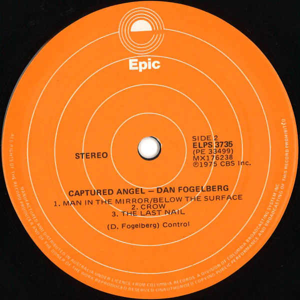 Dan Fogelberg – Captured Angel (E/VG+) – LP, AU 1975 - Image 4