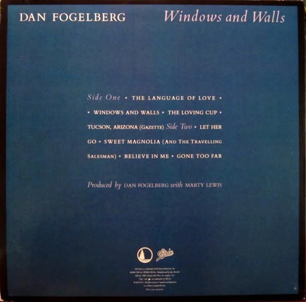 Dan Fogelberg – Windows And Walls (VG+/VG) – LP, US 1984 - Image 3
