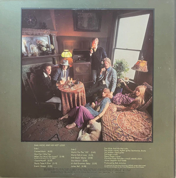Dan Hicks And His Hot Licks – Original Recordings (VG+/VG+) – LP, US 1973 - Image 2