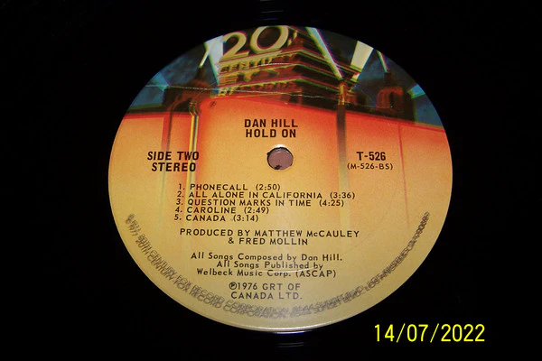 Dan Hill – Hold On (VG/VG) – LP, US 1976 - Image 6