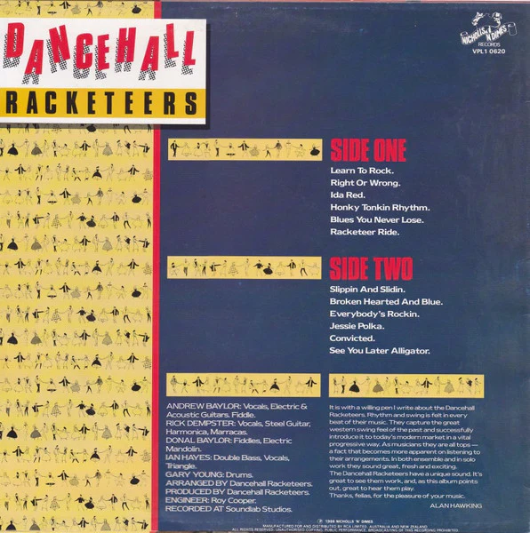 Dancehall Racketeers – Dancehall Racketeers (VG+/VG+) – LP, AU 1986 - Image 2