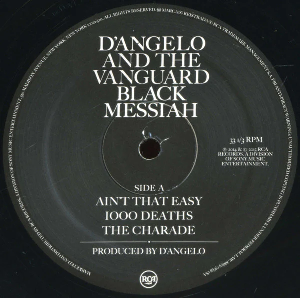 D'Angelo, The Vanguard – Black Messiah (M/E) – 2xLP, US 2015 - Image 4