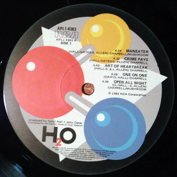 Daryl Hall & John Oates – H₂O (VG+/VG+) – LP, AU 1982 - Image 5