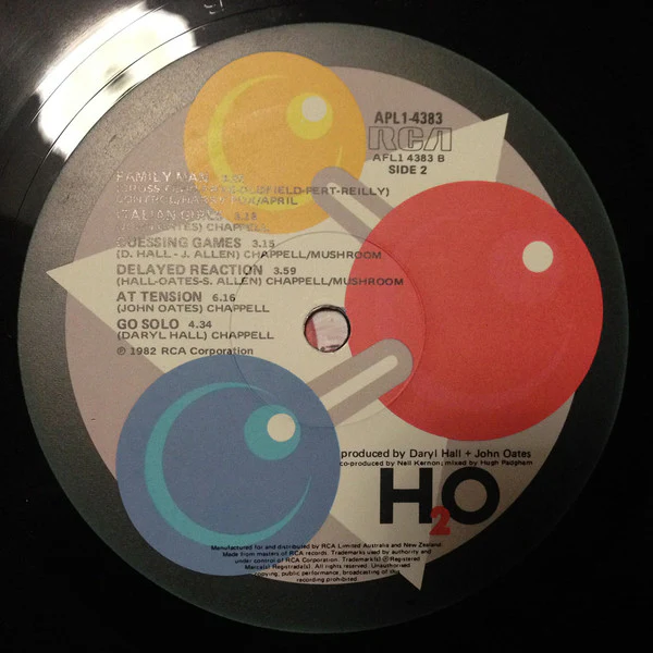 Daryl Hall & John Oates – H₂O (VG+/VG+) – LP, AU 1982 - Image 6