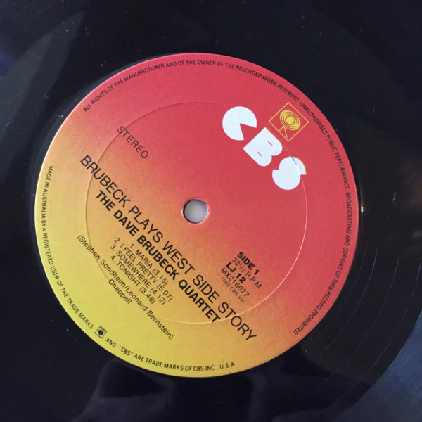 Dave Brubeck, André Previn – Brubeck Plays West Side Story / Previn Plays My Fair Lady (E/VG+) – LP, AU 1983 - Image 3