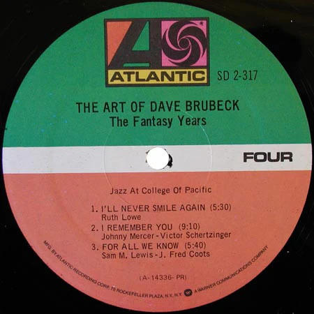 Dave Brubeck – The Art Of Dave Brubeck/The Fantasy Years (VG+/VG+) – 2xLP, US 1975 - Image 7