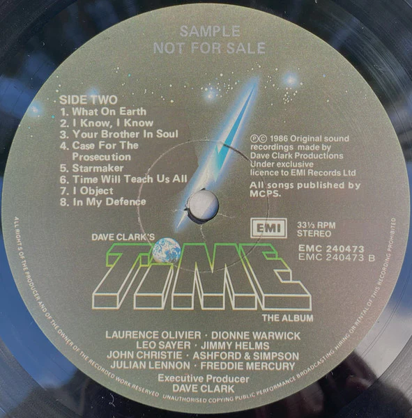 Dave Clark – Time (The Album) (VG+/VG+) – 2xLP, AU 1986 - Image 4