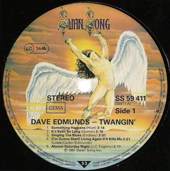 Dave Edmunds – Twangin... (VG+/VG+) – LP, DE 1981 - Image 3